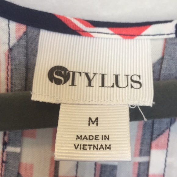 Stylus Asymmetrical Sleeveless Dress Navy Size M - Picture 5 of 7